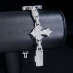 28mm Cross ball-box hiphop bracelet- VVS moissanite GRA certified