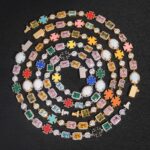 Colorful Opal gem & Enamel hiphop necklace/bracelet