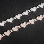 14mm Baguette heart infinity bracelet- VVS moissanite GRA certified